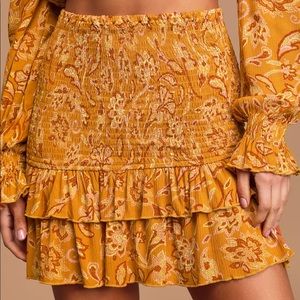 Be Free Mustard Yellow Skirt